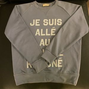 Maison Kitsune Sweater Light Blue/Lavender